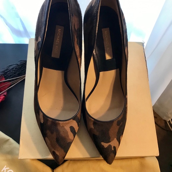 🔥🍁EUC Michael Kors print heels-FAB!like new! 8.5 - Picture 3 of 8